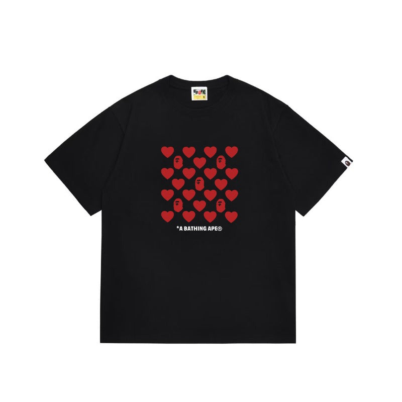 Bathing Shark and ape head print T Shirts NextBlock
