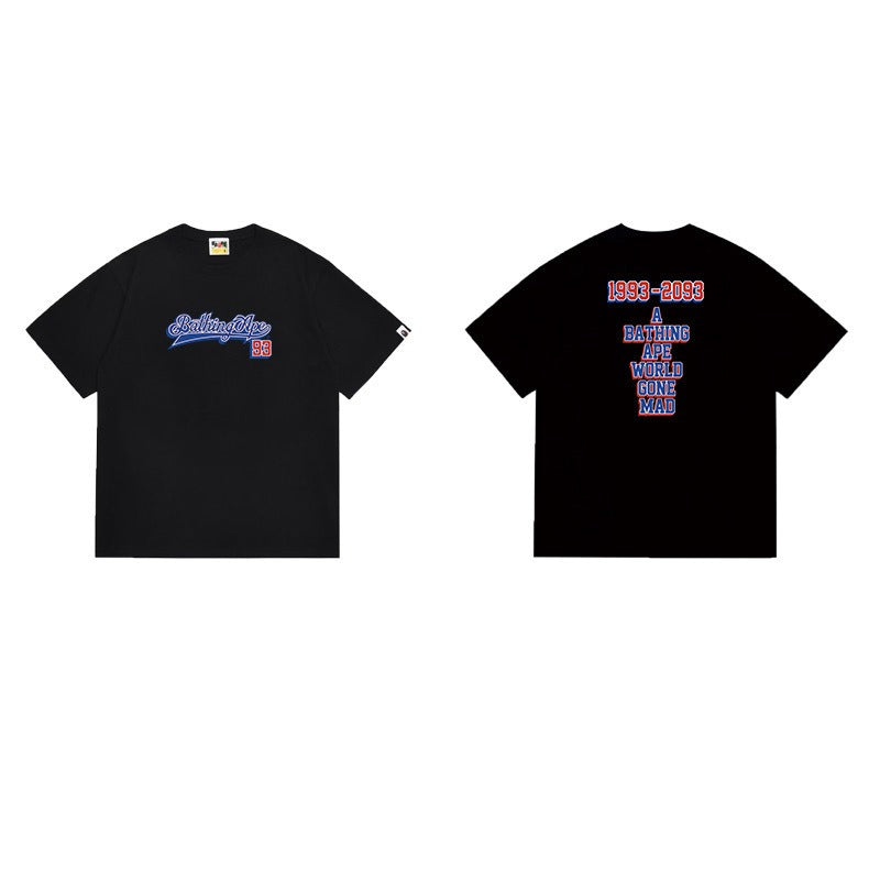 Bathing Shark and ape head print T Shirts NextBlock