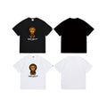 Bathing Shark and ape head print T Shirts NextBlock