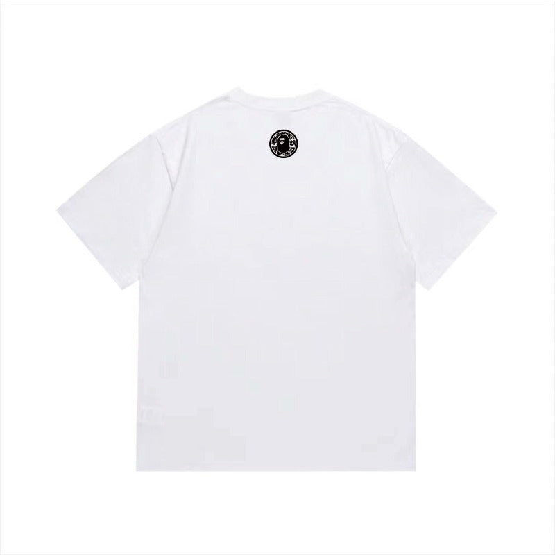 Bathing Shark and ape head print T Shirts NextBlock