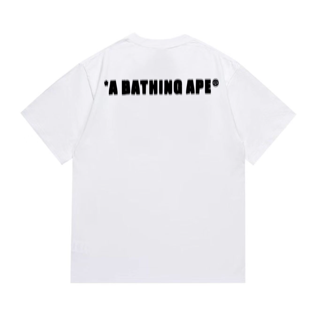 Bathing Shark and ape head print T-Shirt NextBlock