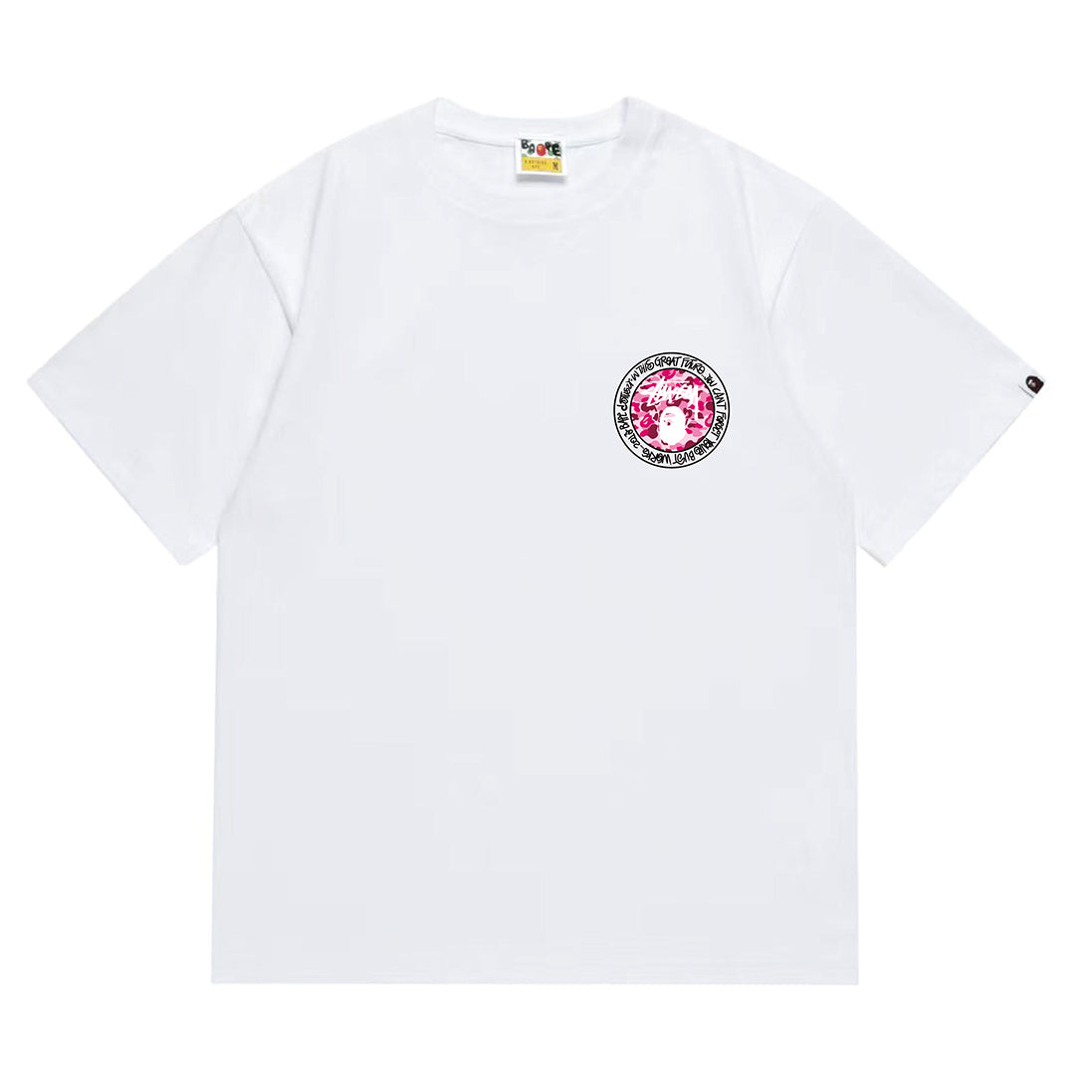 Bathing Shark and ape head print T-Shirt NextBlock