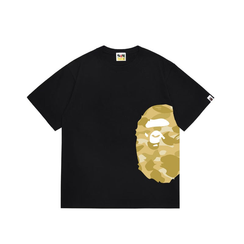 Bathing Shark and ape head print T Shirts NextBlock