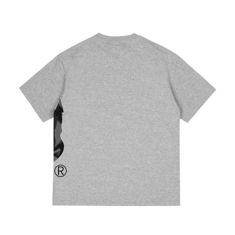 Bathing Shark and ape head print T Shirts NextBlock