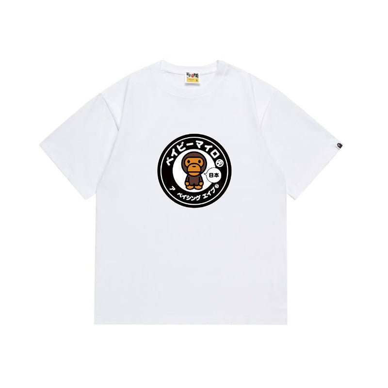 Bathing Shark and ape head print T Shirts NextBlock