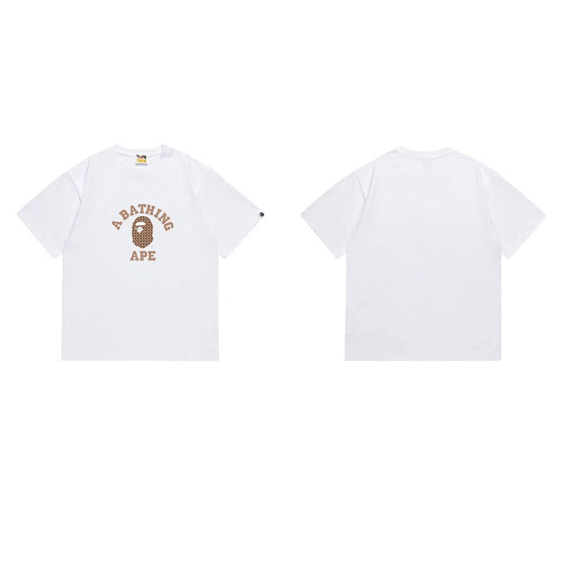 Bathing Shark and ape head print T Shirts NextBlock
