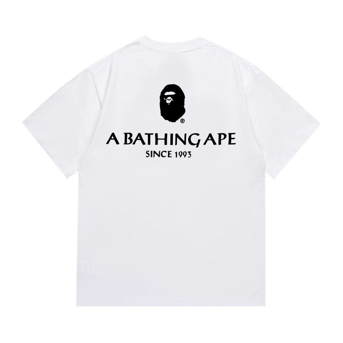 Bathing Shark and ape head print T-Shirt NextBlock