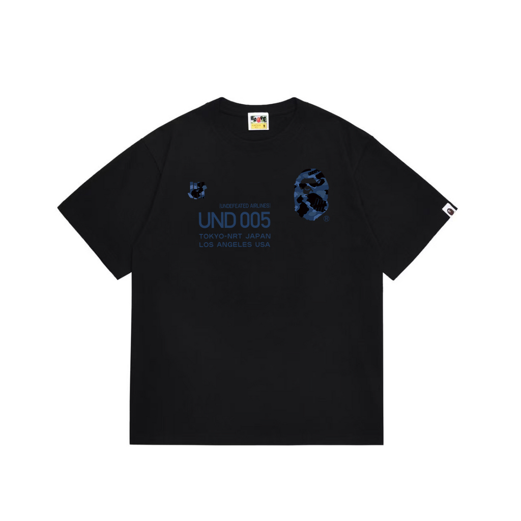 Bathing Shark and ape head print T-Shirt NextBlock