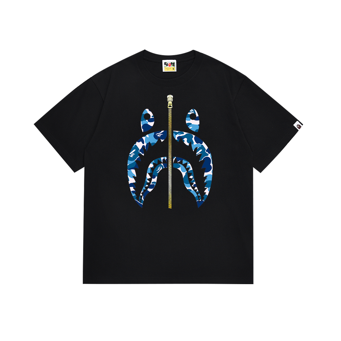 Bathing Shark and ape head print T Shirts NextBlock