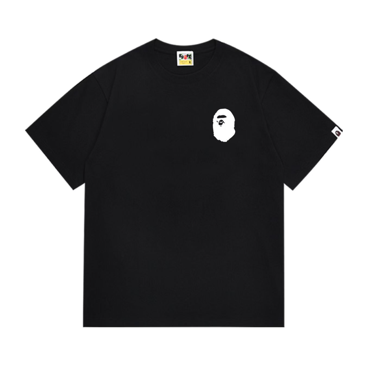 Bathing Shark and ape head print T-Shirt NextBlock