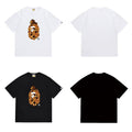 Bathing Shark and ape head print T Shirts NextBlock
