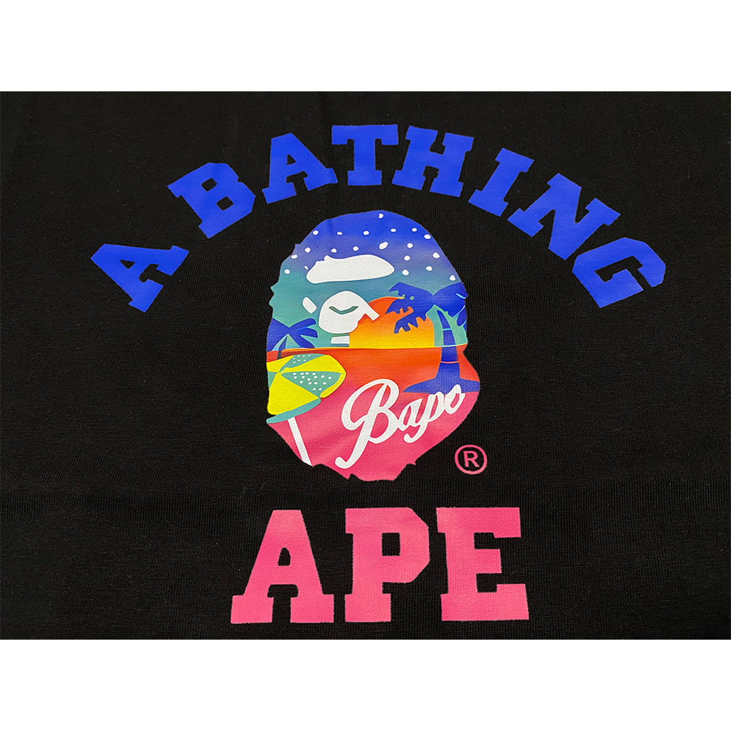 Bathing Shark and ape head print T Shirts NextBlock
