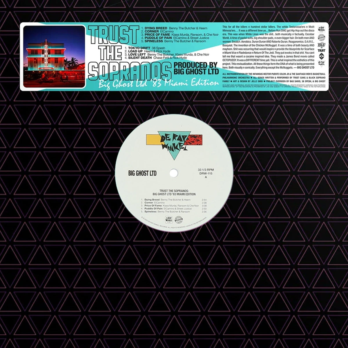 SALE: Big Ghost Ltd - Trust The Sopranos '83 Miami Edition (LP, blue vinyl) was £34.99