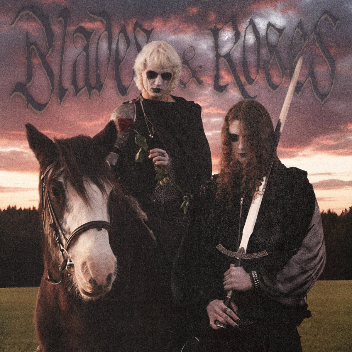 Draugveil, Selvnatt - Blades & Roses (LP, bone white vinyl)