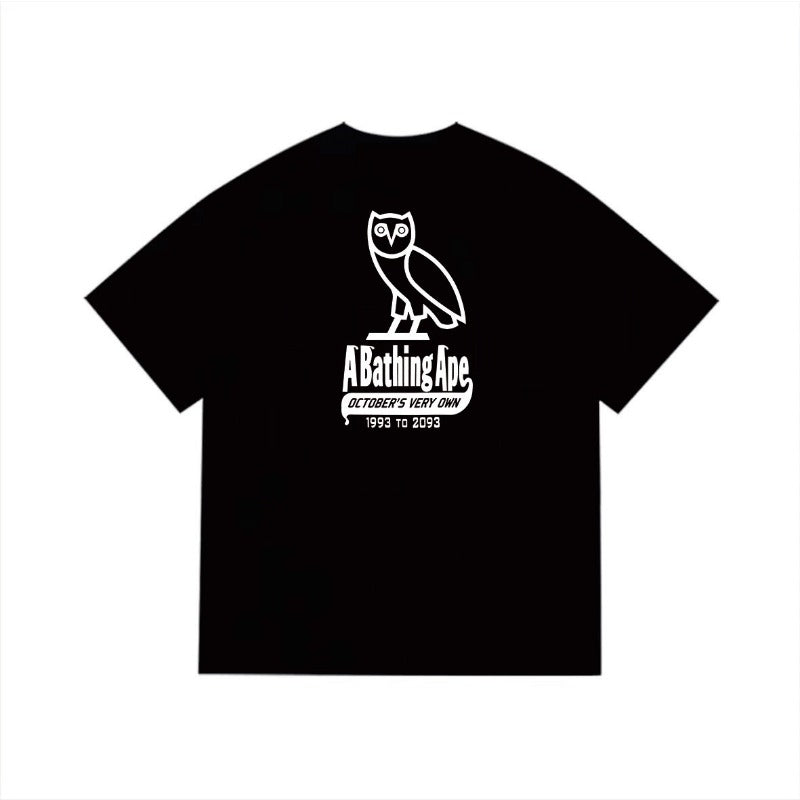 Bathing Shark and ape head print T Shirts NextBlock