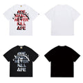 Bathing Shark and ape head print T Shirts NextBlock
