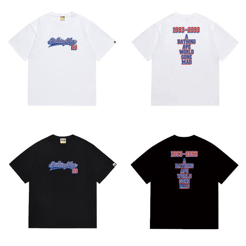 Bathing Shark and ape head print T Shirts NextBlock