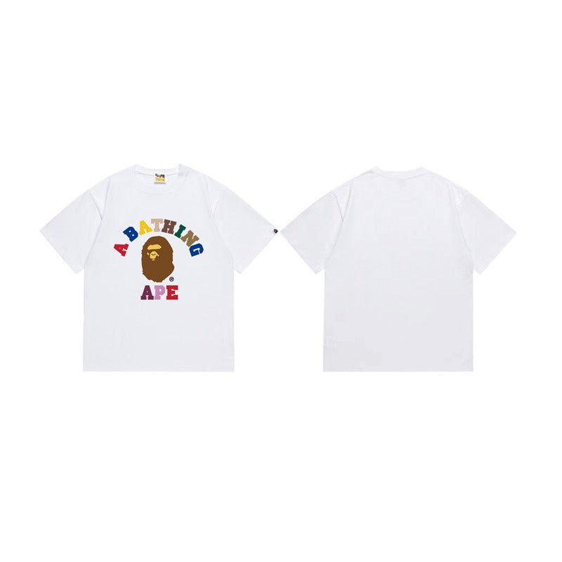 Bathing Shark and ape head print T Shirts NextBlock
