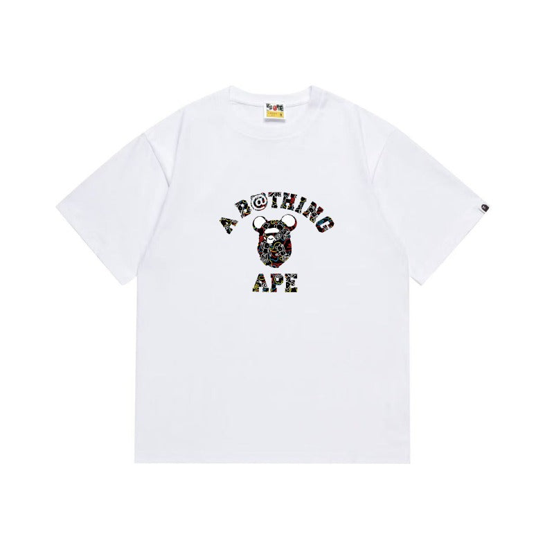 Bathing Shark and ape head print T Shirts NextBlock