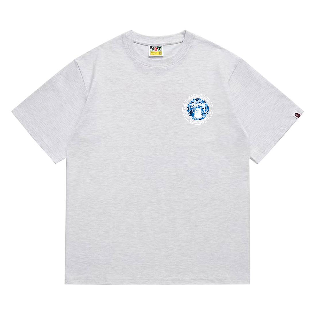 Bathing Shark and ape head print T-Shirt NextBlock