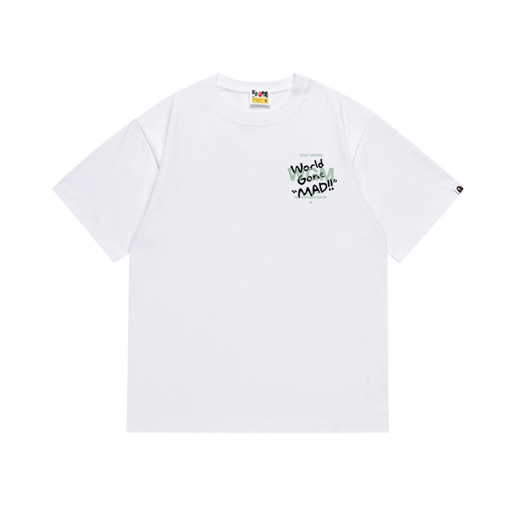 Bathing Shark and ape head print T-Shirt NextBlock