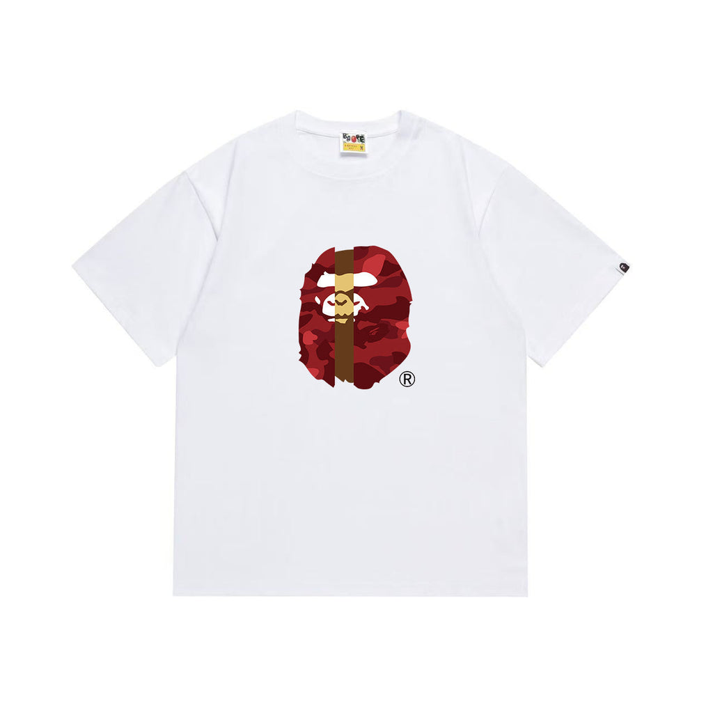 Bathing Shark and ape head print T Shirts NextBlock