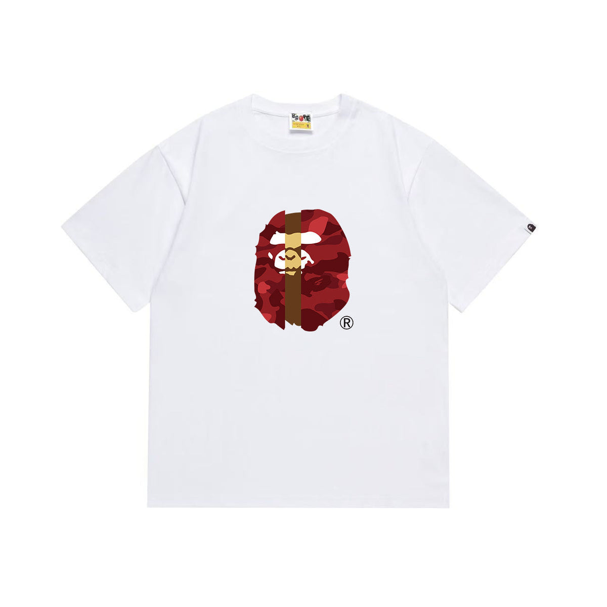 Bathing Shark and ape head print T Shirts NextBlock