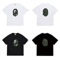 Bathing Shark and ape head print T Shirts NextBlock