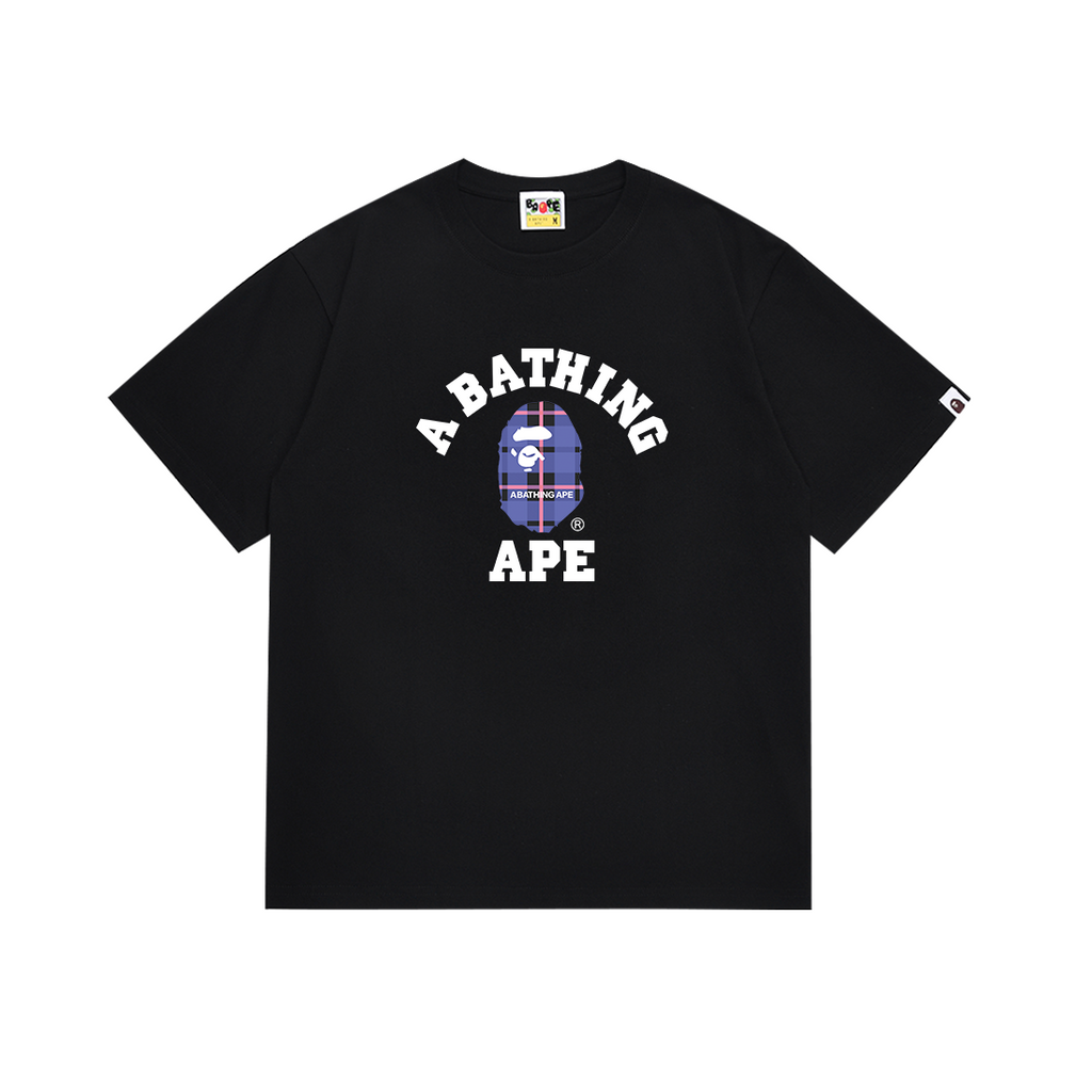 Bathing Shark and ape head print T-Shirt NextBlock