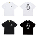Bathing Shark and ape head print T Shirts NextBlock