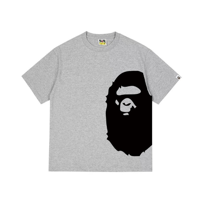 Bathing Shark and ape head print T Shirts NextBlock