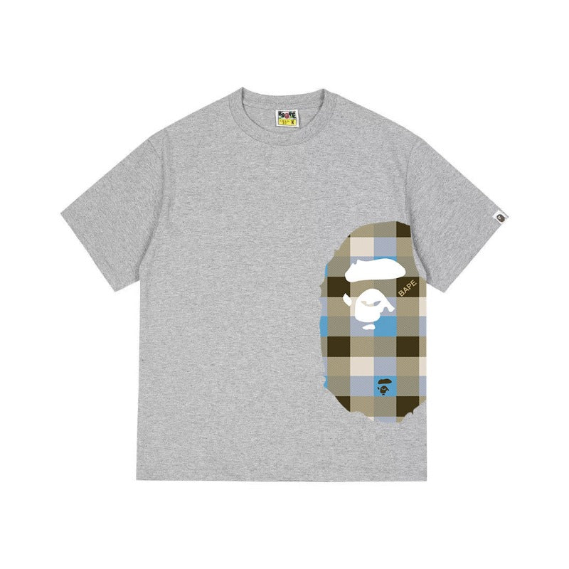 Bathing Shark and ape head print T Shirts NextBlock