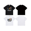 Bathing Shark and ape head print T Shirts NextBlock