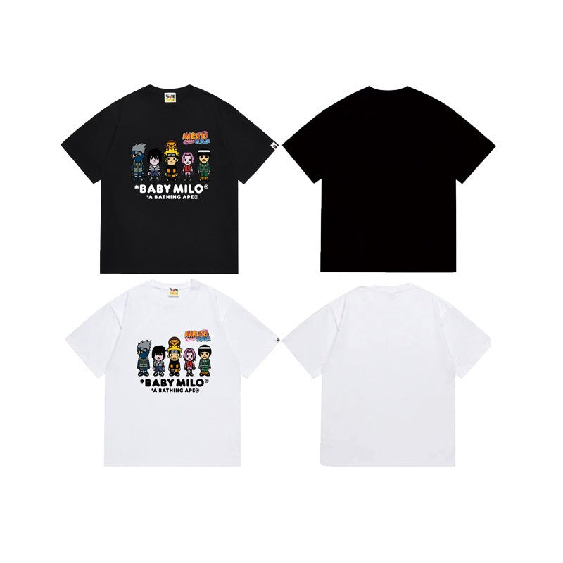 Bathing Shark and ape head print T Shirts NextBlock