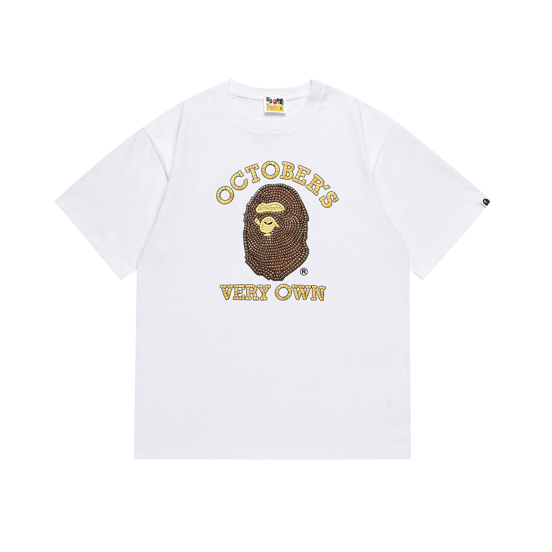 Bathing Shark and ape head print T Shirts NextBlock