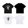 Bathing Shark and ape head print T Shirts NextBlock