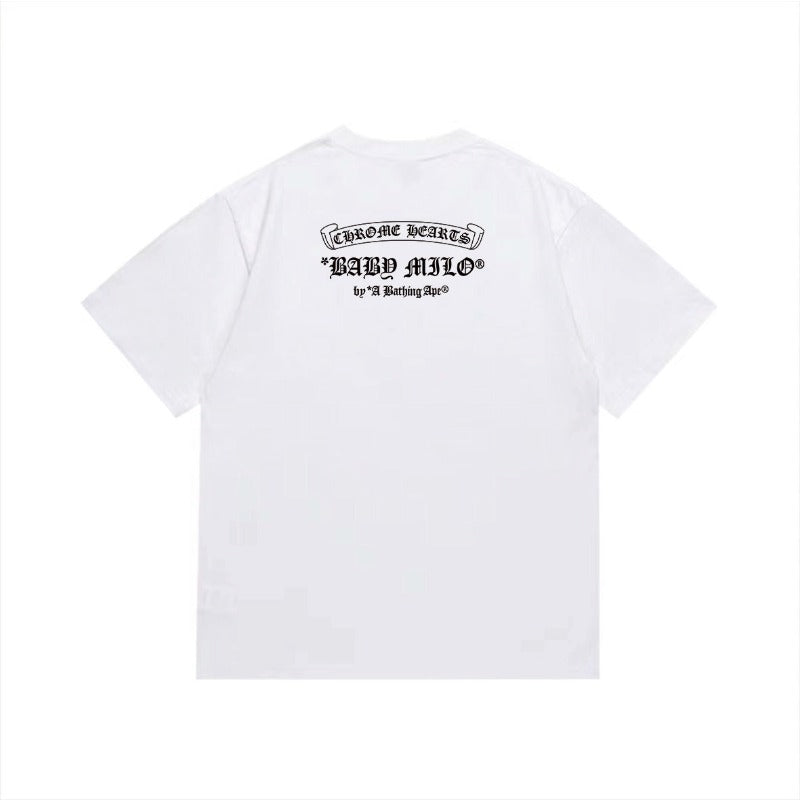 Bathing Shark and ape head print T Shirts NextBlock