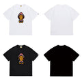 Bathing Shark and ape head print T Shirts NextBlock