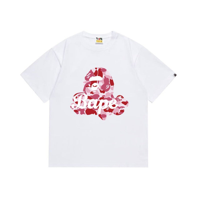 Bathing Shark and ape head print T Shirts NextBlock