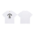 Bathing Shark and ape head print T-Shirt NextBlock