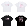 Bathing Shark and ape head print T Shirts NextBlock