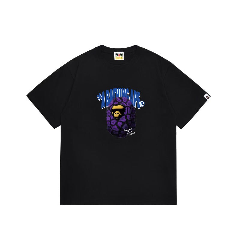 Bathing Shark and ape head print T Shirts NextBlock
