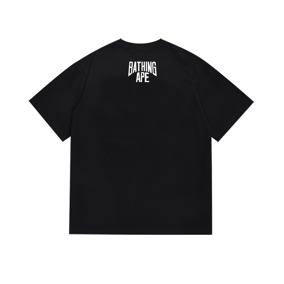 Bathing Shark and ape head print T-Shirt NextBlock