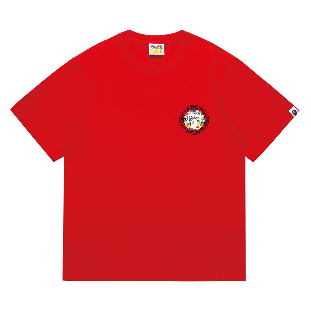 Bathing Shark and ape head print T-Shirt NextBlock