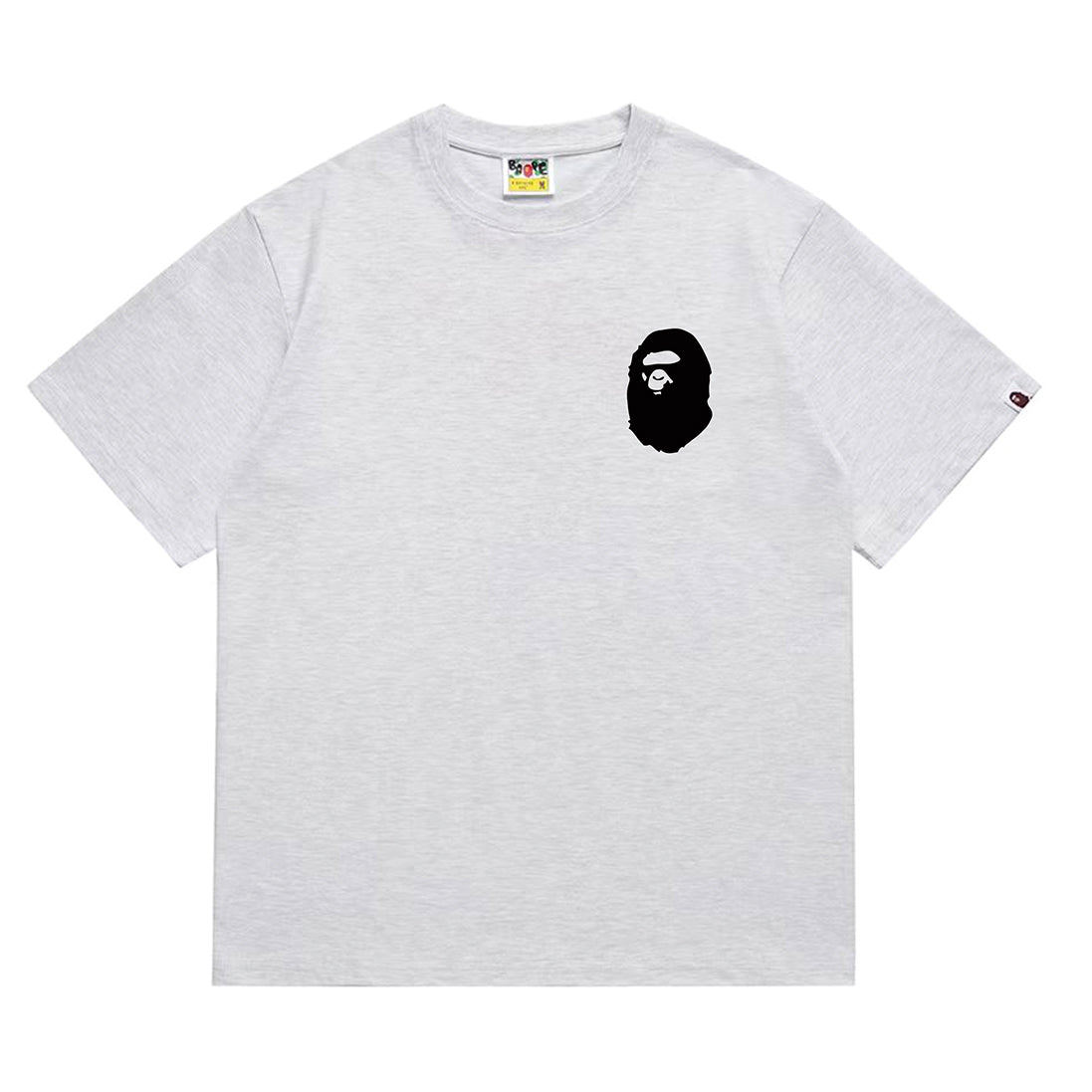 Bathing Shark and ape head print T-Shirt NextBlock