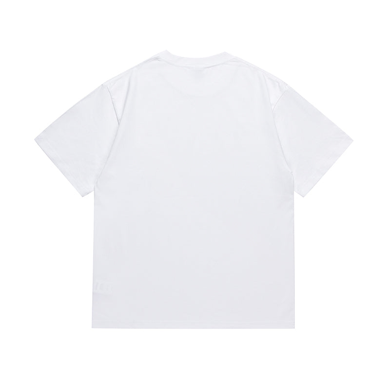 Bathing Shark and ape head print T Shirt NextBlock