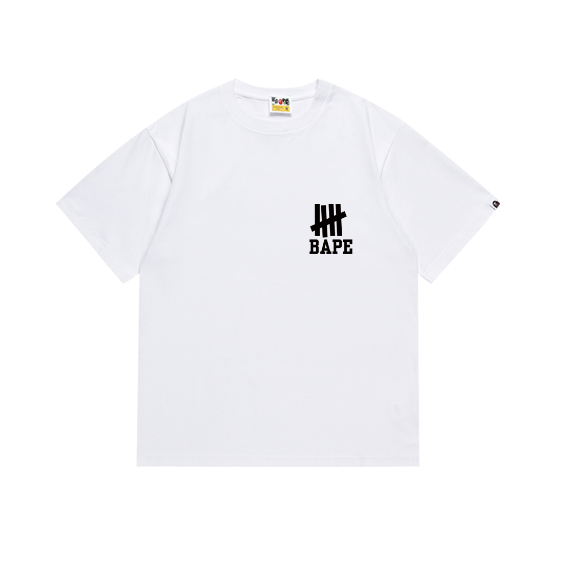 Bathing Shark and ape head print T-Shirt NextBlock