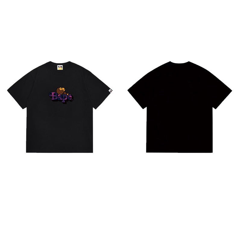 Bathing Shark and ape head print T Shirts NextBlock