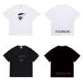 Bathing Shark and ape head print T Shirts NextBlock