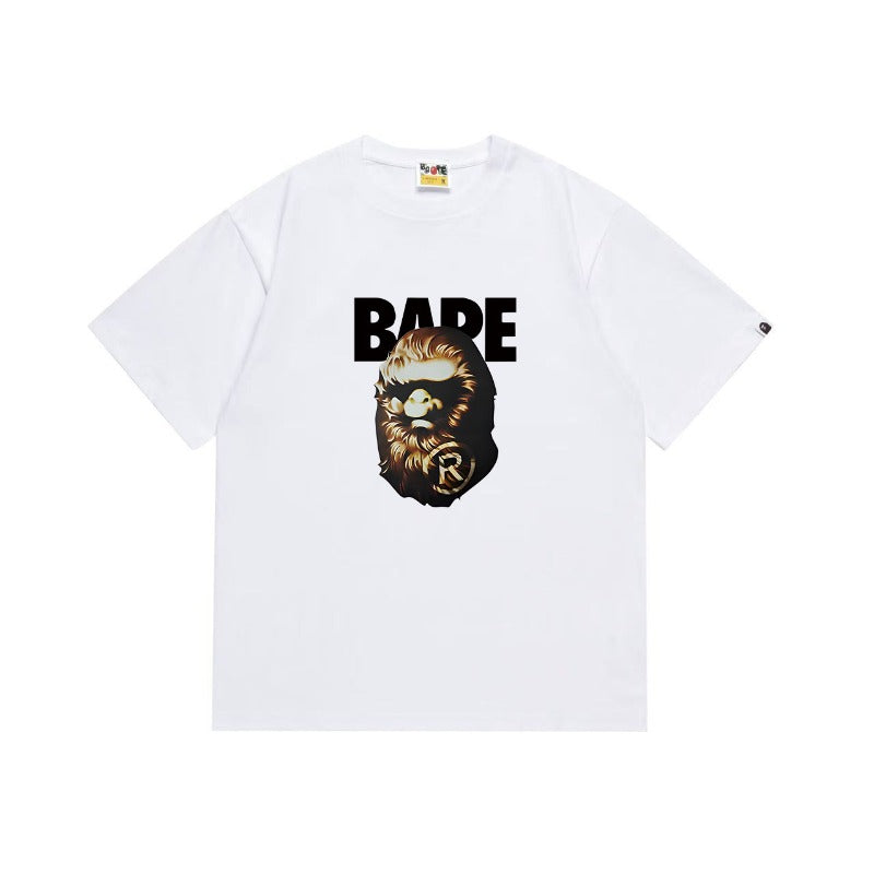 Bathing Shark and ape head print T Shirts NextBlock